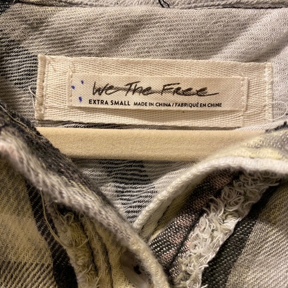 NWOT XS Free People Calico Basin Plaid Buttondown - Picture 12 of 13